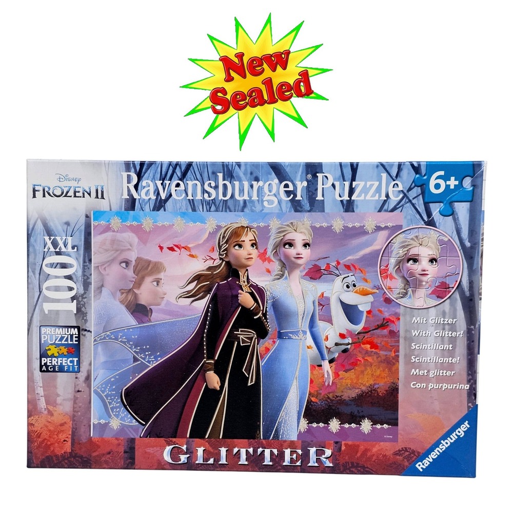 Ravensburger Disney‎ Frozen II Glitter XXL 100 Piece Jigsaw Puzzle Ages 6+ New